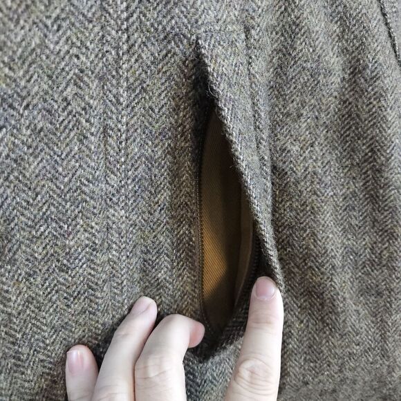 John Rich Bros Woolrich Men's Heavy Coat Brown Size XL 85% Wool Lined Hooded - Picture 3 of 16